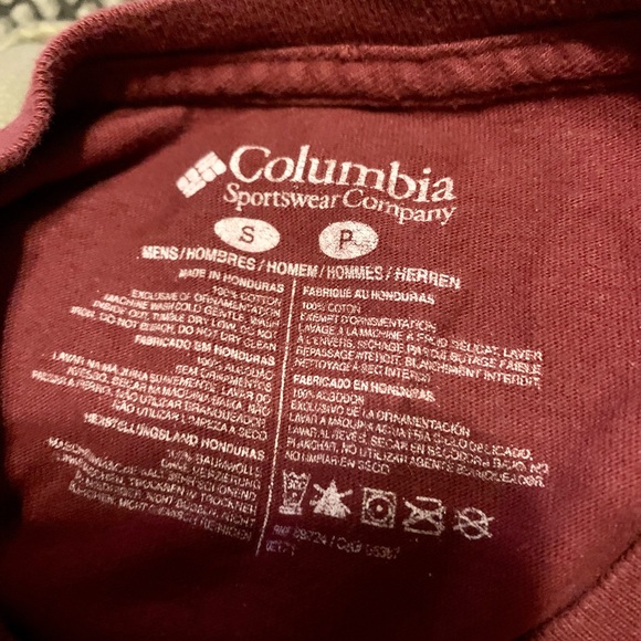 Columbia burgundy long sleeve top small - Picture 3 of 4